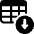 Workflow Data Table Download Icon from Ultimate Bold Set