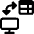 Workflow Data Table Monitor Share Icon from Ultimate Bold Set