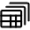 Workflow Data Table Stack Icon from Ultimate Regular Set