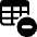 Workflow Data Table Subtract Icon from Ultimate Bold Set