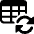 Workflow Data Table Sync Icon from Ultimate Bold Set