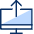 Computer Screen Imac Upload Icon from Cyber Duotone Set | Free Download as SVG Vector and Transparent PNG | Streamline icons