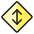 Data Transfer Vertical Diamond Icon from Ultimate Colors Set