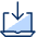 Laptop Download Icon from Cyber Duotone Set