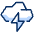 Cloud Flash Icon from Cyber Duotone - Free Set