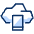 Cloud Smart Mobile Phone Icon from Cyber Duotone - Free Set