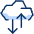 Cloud Upload Download Data Transfer Icon from Cyber Duotone - Free Set