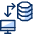 Database Data Transfer Computer Imac 3 Icon from Cyber Duotone Set