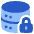 Database Lock Icon from Plump Flat Set