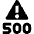 Database Server Warning Code 500 Icon from Nova Solid Set