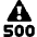 Database Server Warning Code 500 icon - Free transparent PNG, SVG. No sign up needed.