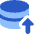 Database Upload Icon from Core Flat Set
