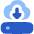 Server Cloud Drive Download Restore Icon from Flex Flat Set