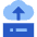 Server Cloud Drive Upload Backup Icon from Sharp Flat Set