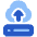 Server Cloud Drive Upload Backup Icon from Plump Flat Set