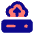 Server Cloud Drive Upload Backup Icon from Core Pop Set