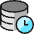 Database Clock Icon from Ultimate Colors Set