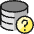 Database Question Icon from Ultimate Colors Set