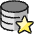 Database Star Icon from Ultimate Colors Set