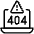 Server Error 404 Not Found Laptop Icon from Ultimate Light Set