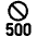Server Error 500 Block Forbidden Icon from Ultimate Regular Set