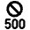 Server Error 500 Block Forbidden Icon from Ultimate Bold Set