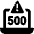 Server Error 500 Laptop Icon from Ultimate Bold Set