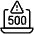 Server Error 500 Laptop Icon from Ultimate Light Set
