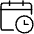 Calendar Clock Icon from Ultimate Light Set
