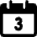 Calendar Date 3 Icon from Ultimate Bold Set