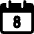 Calendar Date 8 Icon from Ultimate Bold Set