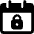 Calendar Lock Icon from Ultimate Bold Set