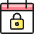 Calendar Lock Icon from Ultimate Colors Set