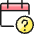 Calendar Question Icon from Ultimate Colors Set