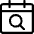 Calendar Search Icon from Ultimate Regular Set