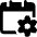 Calendar Setting Icon from Ultimate Bold Set