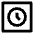 Clock Square Icon from Nova Line Set