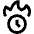 Clock Time Fire Icon from Nova Line Set
