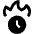 Clock Time Fire Icon from Nova Solid Set