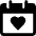 Dating Calendar Icon from Ultimate Bold Set
