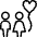 Dating Couple Balloon Icon from Ultimate Light Set