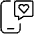 Dating Smartphone Chat Icon from Ultimate Light Set