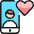 Dating Smartphone Man Icon from Ultimate Colors Set