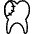 Dental Filling Tooth Icon from Ultimate Light Set