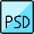 Design Document Psd 1 Icon from Ultimate Colors Set