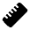 Ruler Icon from Solar Bold Set
