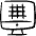 Grid Monitor Icon from Freehand Line - Free Set