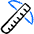 Ruler T Icon from Freehand Duotone - Free Set