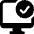 Monitor Approve Icon from Ultimate Bold Set