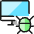 Monitor Bug Icon from Ultimate Colors Set